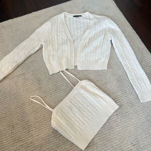 Cropped Sweater Set